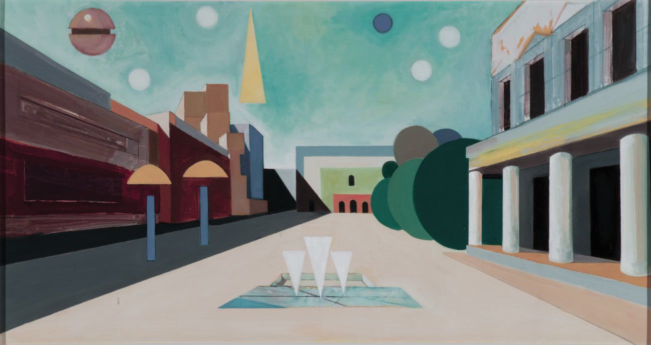 Piazza della Libertà, 2013, olio su tela.