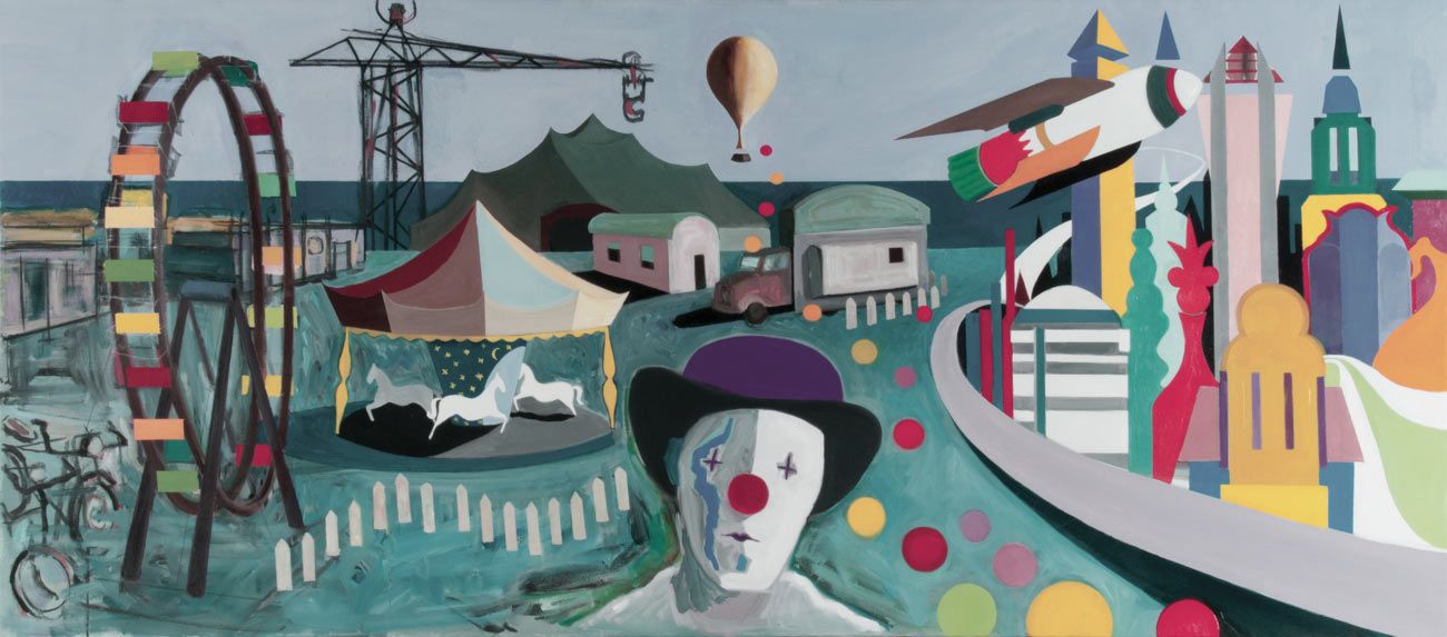 Il circo, 2013, olio su tela.